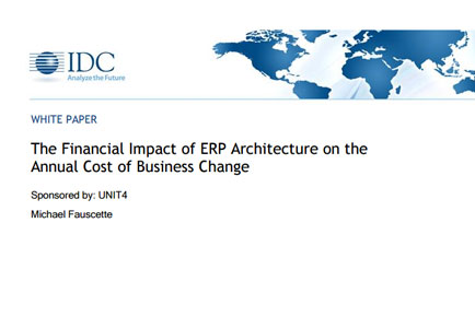 The Financial Impact of ERP Architecture on the Annual Cost of Business Change