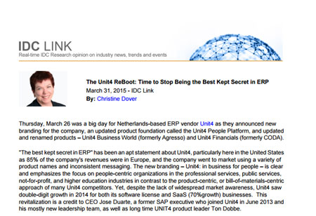 The Unit4 ReBoot: Time to Stop Being the Best Kept Secret in ERP
