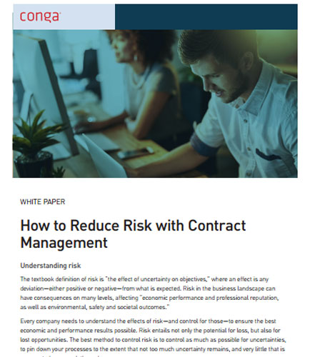 How to Reduce Risk with Contract  Management