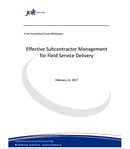 Effective Subcontractor Management for Field Service Delivery