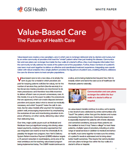 Value-Based Care The Future of Health Care