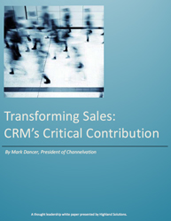 Transforming Sales:CRM's Critical Contribution