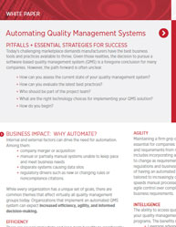 Automating Quality Management Systems