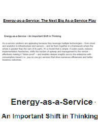 Energy-as-a-Service: The Next Big As-a-Service Play