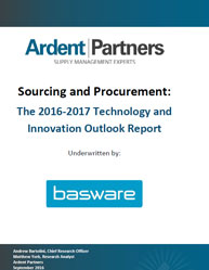 Sourcing and Procurement: The 2016-2017 Technology and Innovation Outlook Report