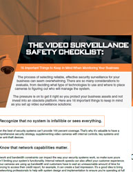 The Video Surveillance Safety Checklist