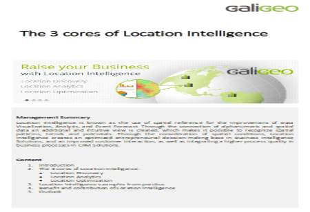 The 3 cores of Location Intelligence